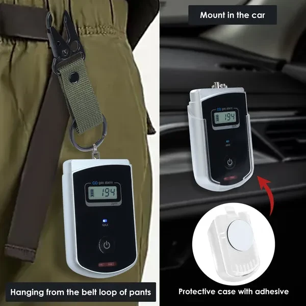 Travel Carbon Monoxide Mini Detector for Vehicles - Image 3