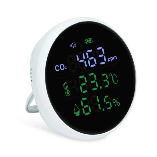 Wall-Mount Indoor Air Quality Monitor with CO2 Detection