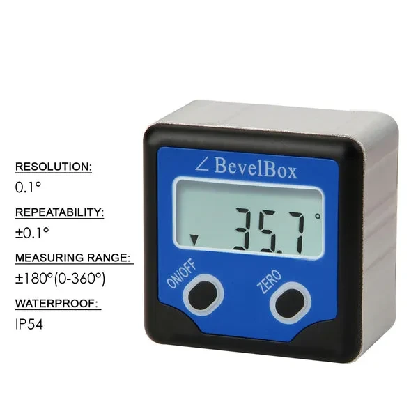 Digital 360° (±180°) Bevel Box/Inclinometer with Magnets - Image 12
