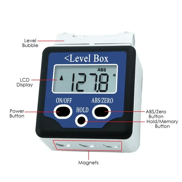 Digital 360° Spirit Level/Angle Finder Gauge/Inclinometer - Image 8
