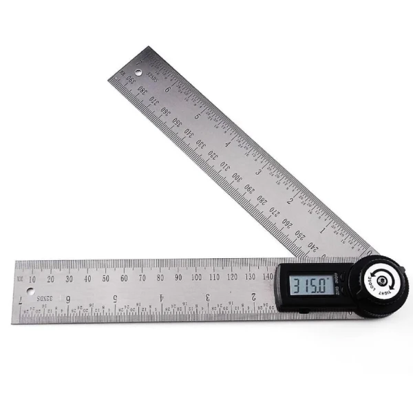 Digital 2-in-1 Angle Finder Meter/Protractor Ruler, 360° 400mm