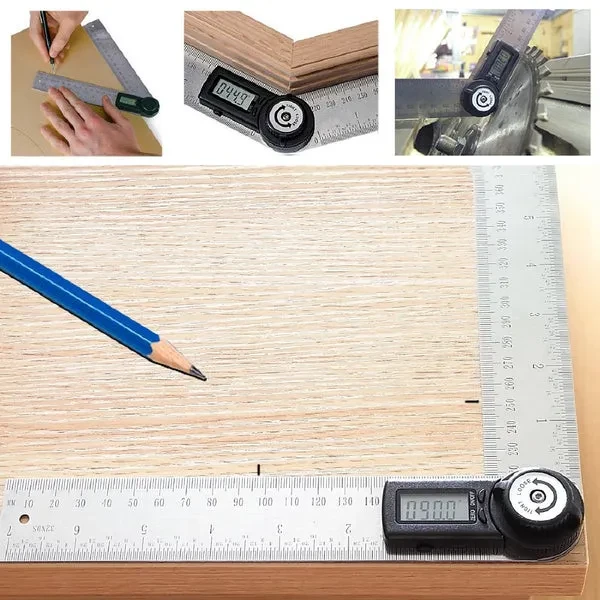 Digital 2-in-1 Angle Finder Meter/Protractor Ruler, 360° 400mm - Image 2