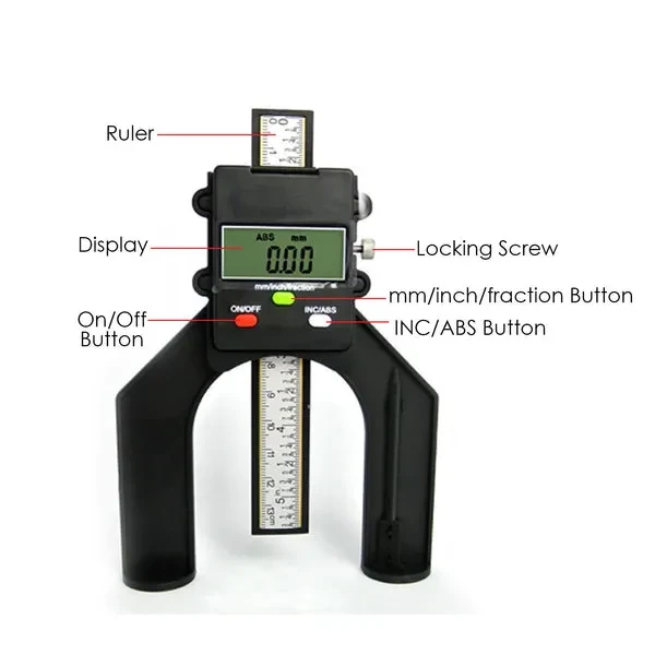 Digital Depth Gauge with Magnetic Feet (80mm) - Image 11
