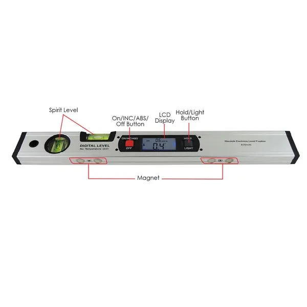 Digital Level Inclinometer and Angle Finder with Spirit Level (360°) - Image 6