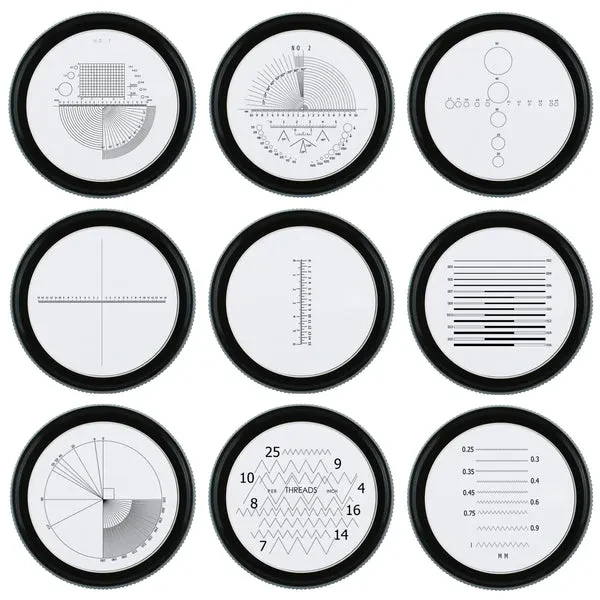 Magnifier Scale Loupe with 10x Magnification and 8 LED Lights + 9 Reticles - Image 3