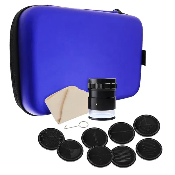 Magnifier Scale Loupe with 10x Magnification and 8 LED Lights + 9 Reticles - Image 4