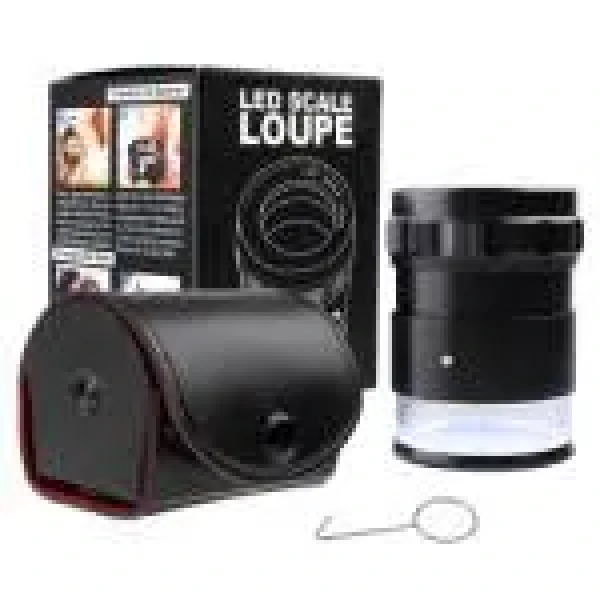 Magnifier Loupe with 10x Magnification, 8 LED Lights, 20x Scale +4 Reticles - Image 7