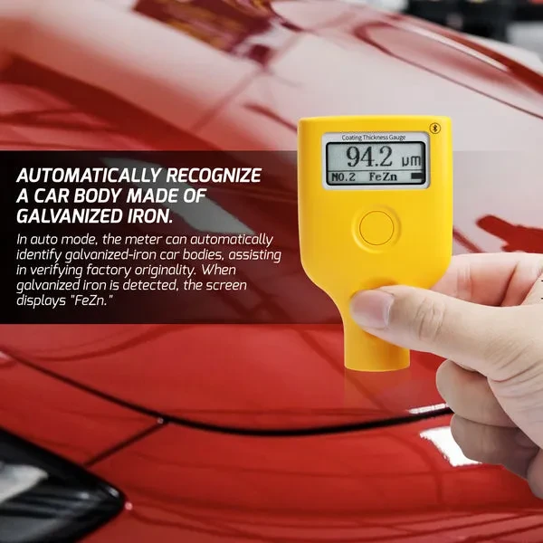Paint Thickness Meter Mil Coating Depth Gauge Tester with Fe/N - Image 6