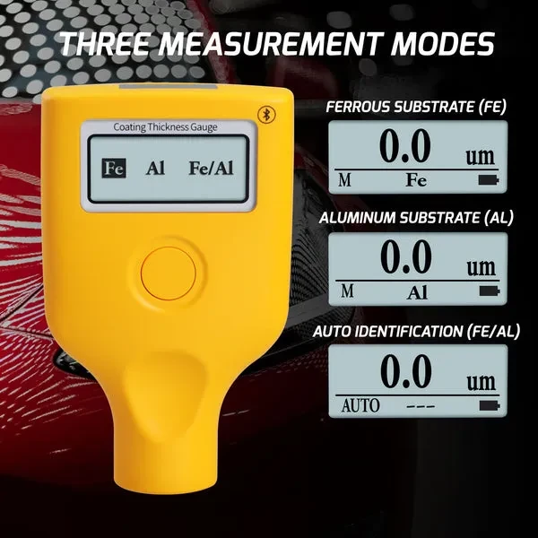 Paint Thickness Meter Mil Coating Depth Gauge Tester with Fe/N - Image 8