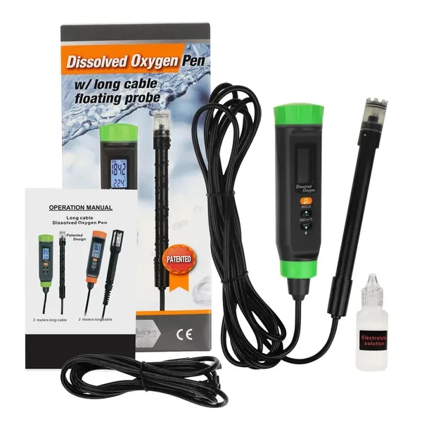 Digital Rechargeable DO Meter Dissolved Oxygen Tester with Floating Probe - Image 9