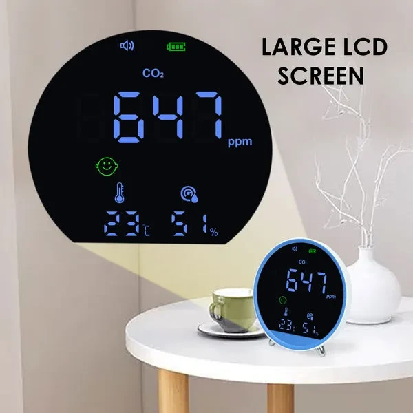 CO2 Monitor for Indoor Air Quality with Temperature Display - Image 10