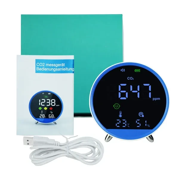 CO2 Monitor for Indoor Air Quality with Temperature Display - Image 11