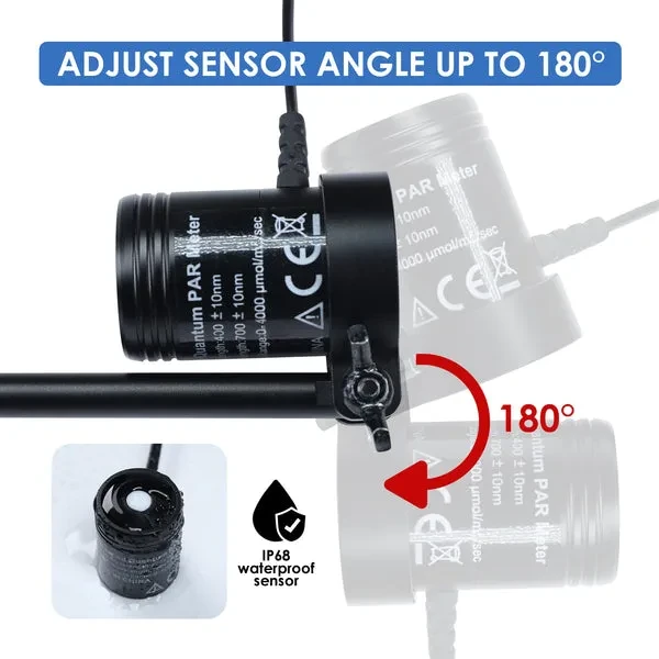 Full-Spectrum Quantum PAR Meter with Waterproof Sensor (IP68) - Image 7