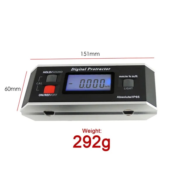 Digital Protractor Angle Finder Level/Inclinometer with Magnetic Base - Image 4