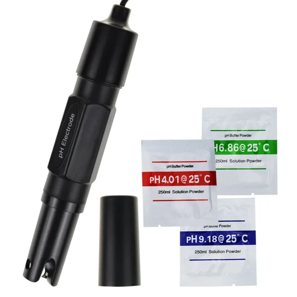 pH Electrode Probe with BNC Connector and 200cm Long Cable for PH Meter - Image 2
