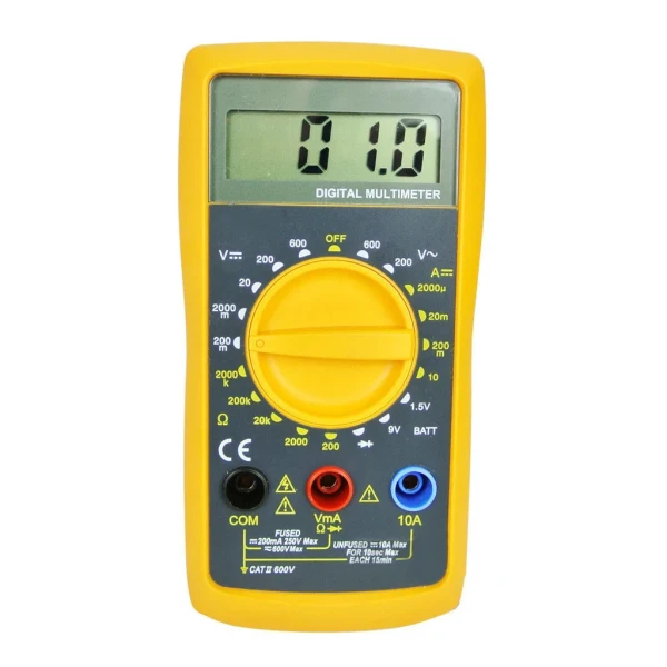 Digital Multimeter ACV/DCV, DC Current Diode Battery Test Meter