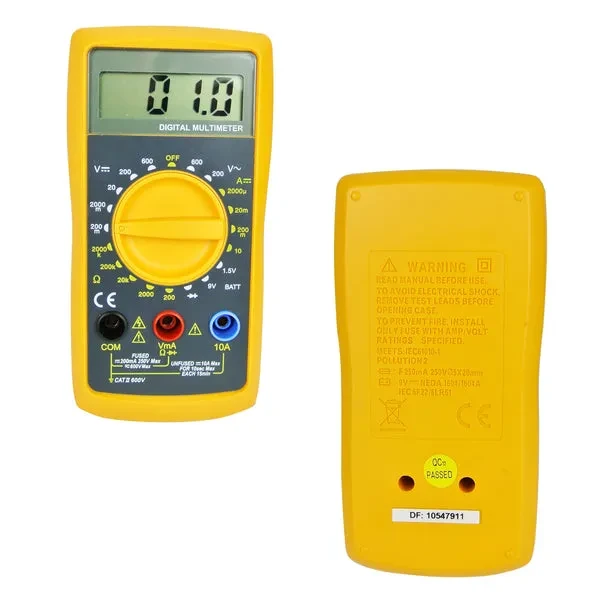 Digital Multimeter ACV/DCV, DC Current Diode Battery Test Meter - Image 5