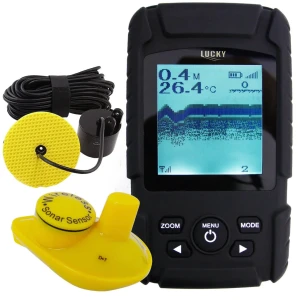 2-in-1 Rechargeable Wired 100m Wireless 40m Fish Finder with Sensor