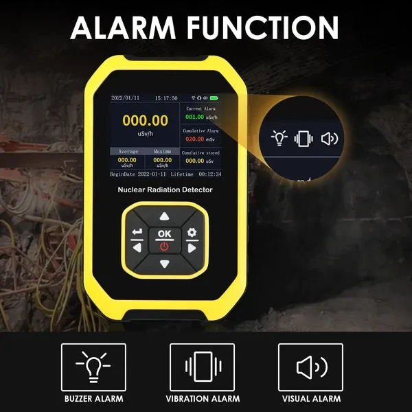 Geiger Counter Nuclear Radiation Detector Handheld Dosimeter - Image 2