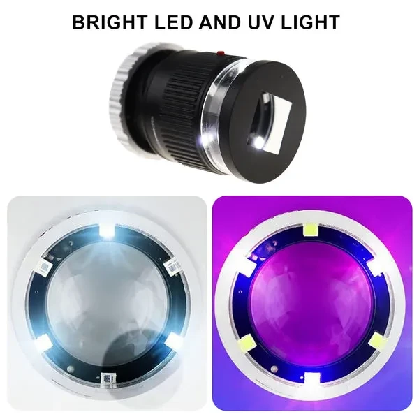 Scale Loupe Magnifier with LED and UV Illumination (10x Magnification) - Image 5