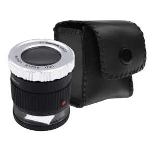 Scale Loupe Magnifier with LED and UV Illumination (10x Magnification)