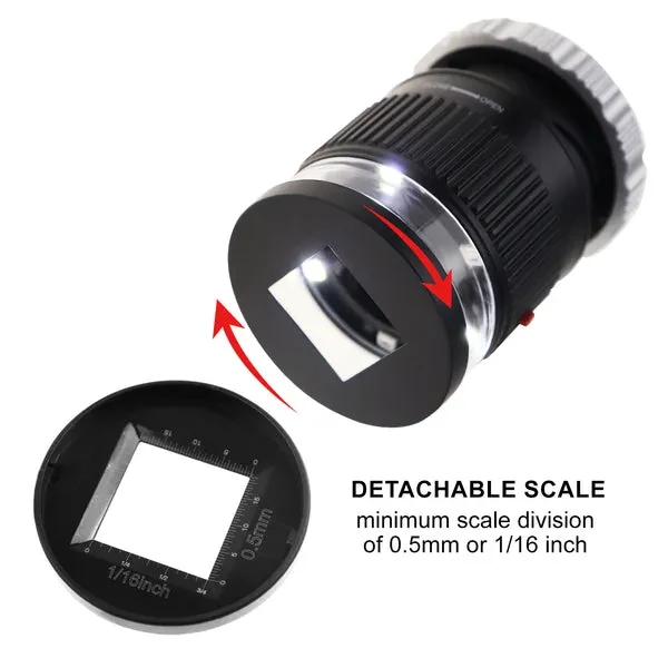 Scale Loupe Magnifier with LED and UV Illumination (10x Magnification) - Image 8
