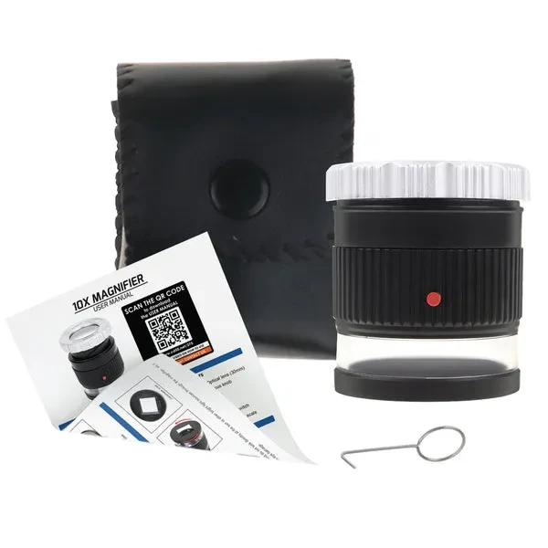 Scale Loupe Magnifier with LED and UV Illumination (10x Magnification) - Image 9