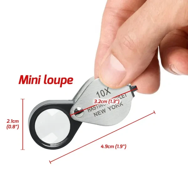 10x Magnification Hasting Jewelry Mini Loupe Optical Glass - Image 6