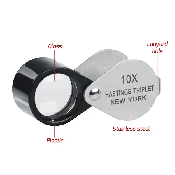 10x Magnification Hasting Jewelry Mini Loupe Optical Glass - Image 7