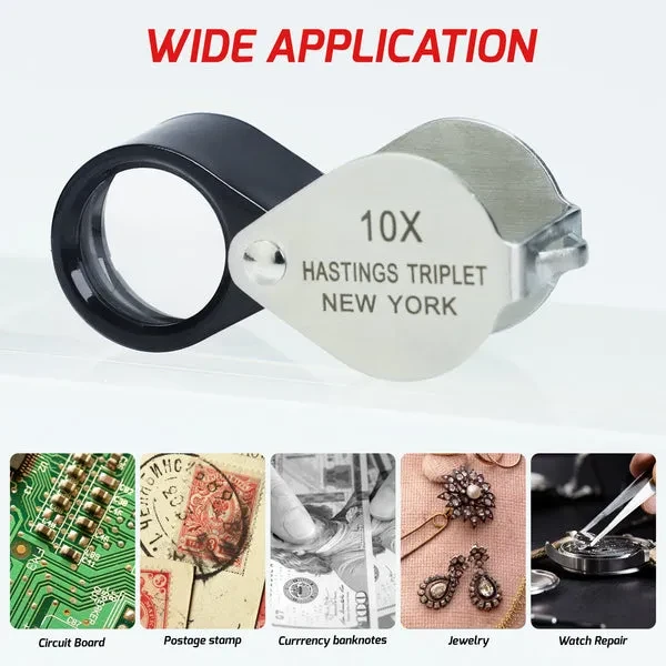 10x Magnification Hasting Jewelry Mini Loupe Optical Glass - Image 9