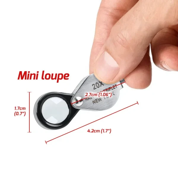 20x Magnification Hasting Jewelry Mini Loupe with Optical Glass - Image 6