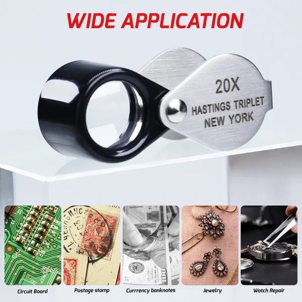 20x Magnification Hasting Jewelry Mini Loupe with Optical Glass - Image 9