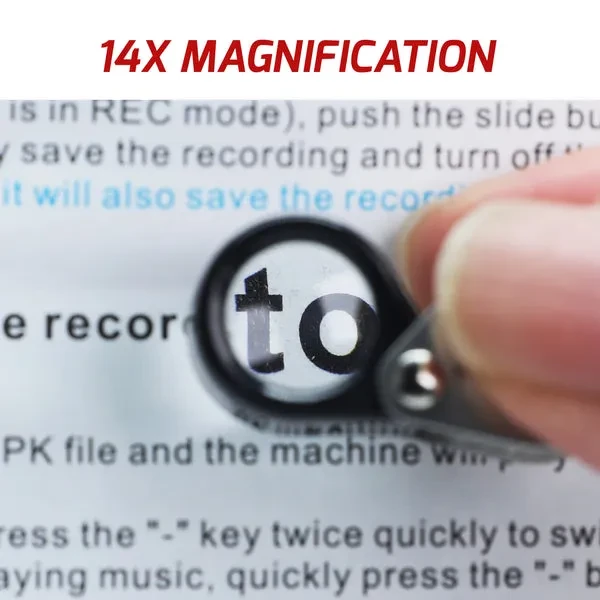 Jewelry Mini Loupe with Hasting Optical Glass (14x Magnification) - Image 3