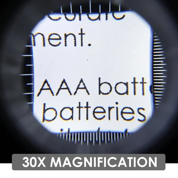 Jewelers Magnifying Glass with 30x Magnification and Lights - Image 6