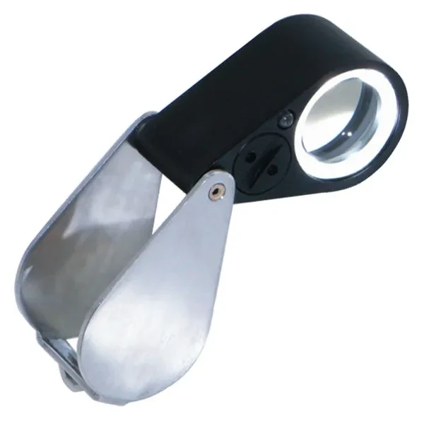 Jeweler Loupe with LED & UV Light (10X, 21mm) - Image 3