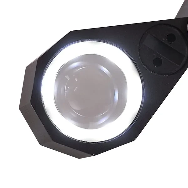 Jeweler Loupe Magnifier with 20X Magnification and LED Light - Image 4