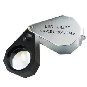 Jeweler Loupe with LED Light (30X, 21mm)