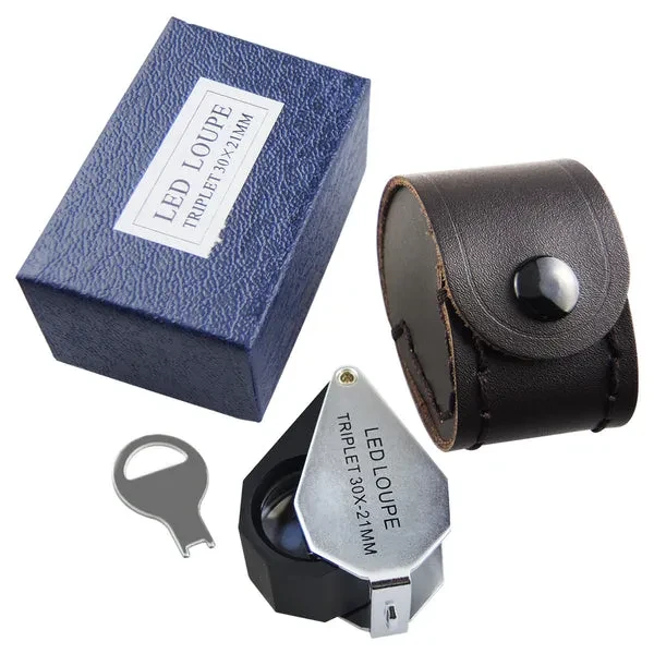 Jeweler Loupe with LED Light (30X, 21mm) - Image 7