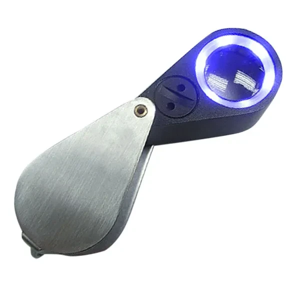 Mini 30X Jeweler Loupe with LED and UV Light, 21mm Lens - Image 5