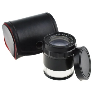 Magnifier Scale Loupe 10x Magnification with 8 LED Light 20mm