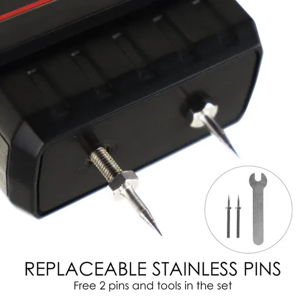 Handheld Pin Type Moisture Meter with Visual Humidity Detection - Image 7