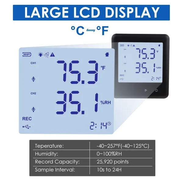 Data Logger Thermo-Hygrometer for Temperature and Humidity - Image 5