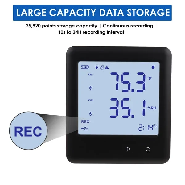 Data Logger Thermo-Hygrometer for Temperature and Humidity - Image 2