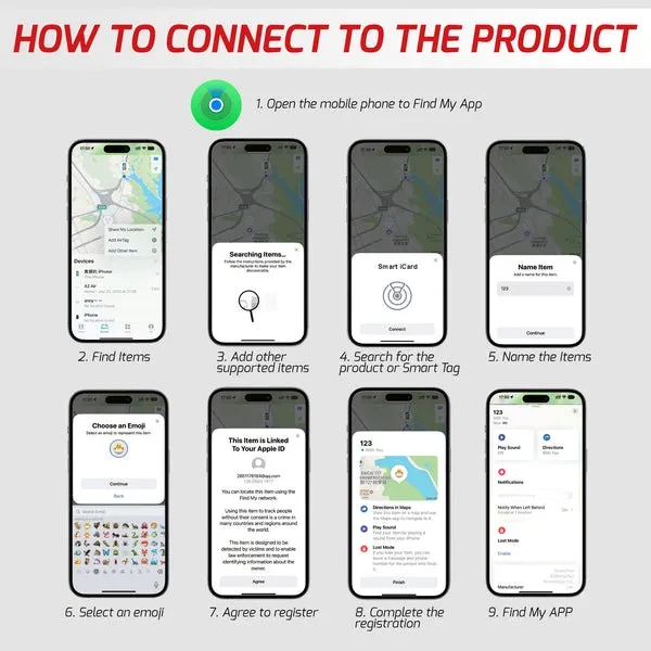 Wallet Finder with Bluetooth, Lost Item Locator for Smart Luggage - Image 7