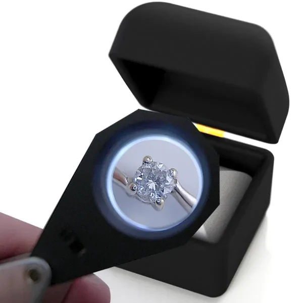 Jeweler Loupe Magnifier with 20X Magnification and LED Light - Image 5