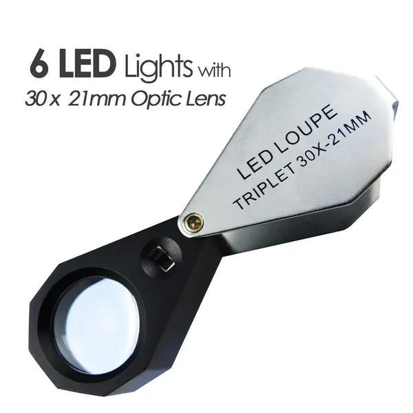 Jeweler Loupe with LED Light (30X, 21mm) - Image 15