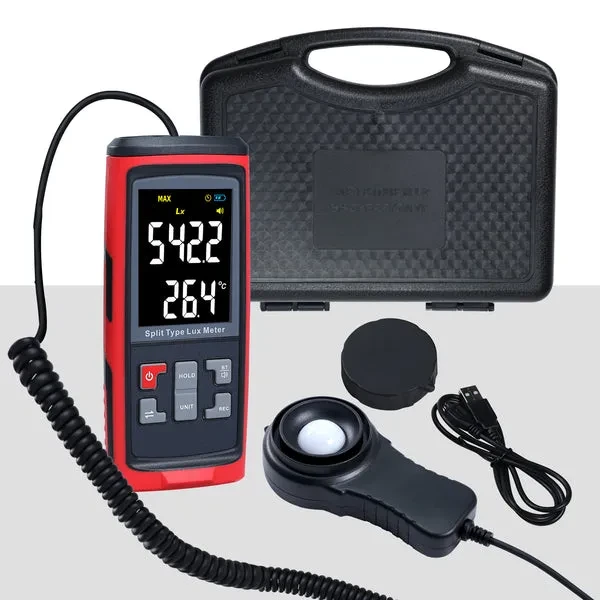 Split Type Digital Light Lux Meter with Temperature Measurement - Image 7