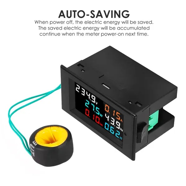 Digital 6-in-1 AC Multi-Function Monitor for AC Voltage and Current - Image 2