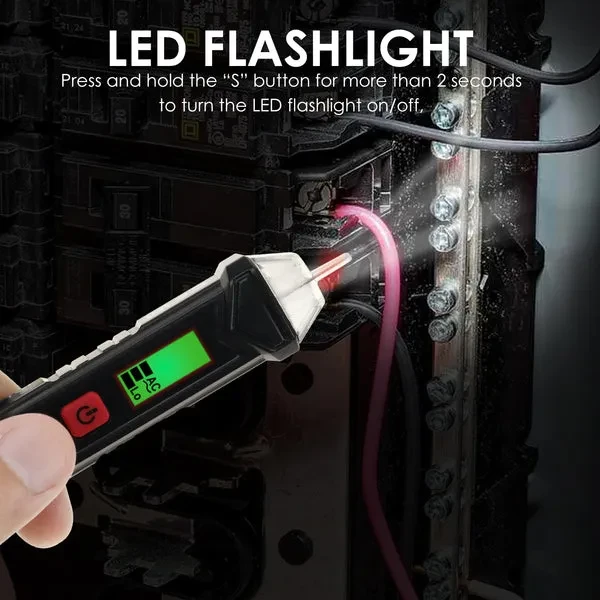 Non-Contact AC Voltage Detector with Dual Range NCV Tester (12V–1000V) - Image 5