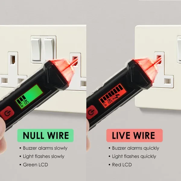 Non-Contact AC Voltage Detector with Dual Range NCV Tester (12V–1000V) - Image 9